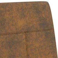 VidaXL Chaise cantilever Marron Tissu -Fauteuils Soldes image 5 325798