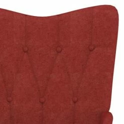 VidaXL Chaise de relaxation Rouge bordeaux Tissu -Fauteuils Soldes image 5 327531