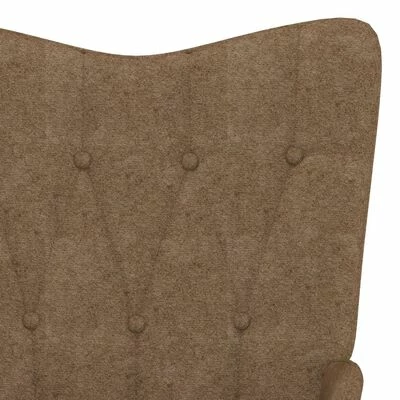 VidaXL Chaise de relaxation Taupe Tissu 7 VidaXL Chaise de relaxation Taupe Tissu – Image 5