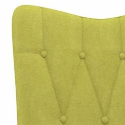VidaXL Chaise de relaxation Vert Tissu -Fauteuils Soldes image 5 327594