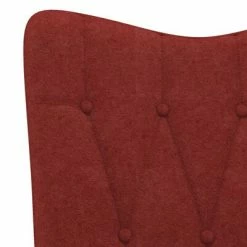 VidaXL Chaise de relaxation Rouge bordeaux Tissu 12 VidaXL Chaise de relaxation Rouge bordeaux Tissu -Fauteuils Soldes image 5 327597