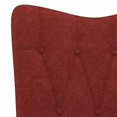VidaXL Chaise de relaxation Rouge bordeaux Tissu 7 VidaXL Chaise de relaxation Rouge bordeaux Tissu – Image 5