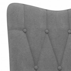 VidaXL Chaise de relaxation Gris foncé Tissu -Fauteuils Soldes image 5 327634
