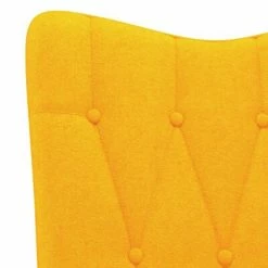 VidaXL Chaise de relaxation Jaune moutarde Tissu -Fauteuils Soldes image 5 327640