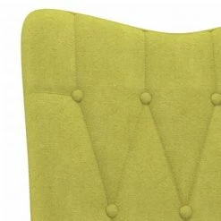 VidaXL Chaise de relaxation Vert Tissu -Fauteuils Soldes image 5 327649