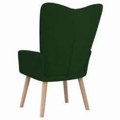 VidaXL Chaise de relaxation Vert foncé Velours 12 VidaXL Chaise de relaxation Vert foncé Velours -Fauteuils Soldes image 5 327657