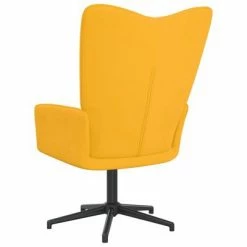 VidaXL Chaise de relaxation Jaune moutarde Velours -Fauteuils Soldes image 5 327706