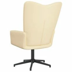 VidaXL Chaise de relaxation Blanc crème Velours 12 VidaXL Chaise de relaxation Blanc crème Velours -Fauteuils Soldes image 5 327708