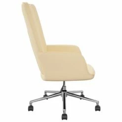 VidaXL Chaise de relaxation Blanc crème Velours 12 VidaXL Chaise de relaxation Blanc crème Velours -Fauteuils Soldes image 5 327774