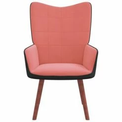 VidaXL Chaise de relaxation Rose Velours et PVC -Fauteuils Soldes image 5 327791