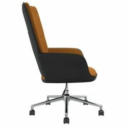 VidaXL Chaise de relaxation Marron Velours et PVC 12 VidaXL Chaise de relaxation Marron Velours et PVC -Fauteuils Soldes image 5 327905