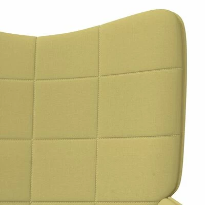 VidaXL Chaise de relaxation Vert Tissu 7 VidaXL Chaise de relaxation Vert Tissu – Image 5