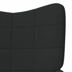 VidaXL Chaise de relaxation Noir Tissu 12 VidaXL Chaise de relaxation Noir Tissu -Fauteuils Soldes image 5 327925