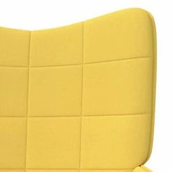 VidaXL Chaise de relaxation Jaune moutarde Tissu -Fauteuils Soldes image 5 327926
