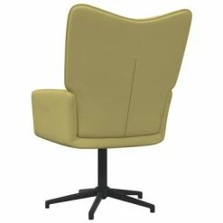 VidaXL Chaise de relaxation avec tabouret Vert Tissu -Fauteuils Soldes image 5 327979
