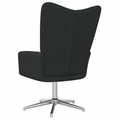 VidaXL Chaise de relaxation Noir Tissu -Fauteuils Soldes image 5 327991