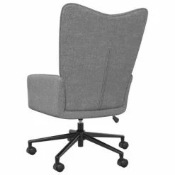 VidaXL Chaise de relaxation Gris clair Tissu -Fauteuils Soldes image 5 328040