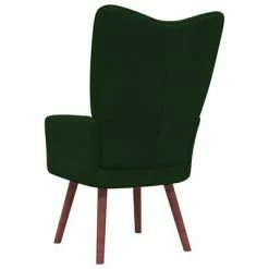 VidaXL Chaise de relaxation Vert foncé Velours -Fauteuils Soldes image 5 328053