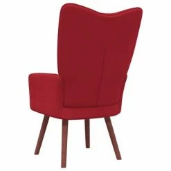 VidaXL Chaise de relaxation Rouge bordeaux Velours -Fauteuils Soldes image 5 328056