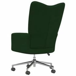VidaXL Chaise de relaxation Vert foncé Velours -Fauteuils Soldes image 5 328163