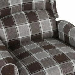 VidaXL Fauteuil inclinable Marron Tissu -Fauteuils Soldes image 5 329311