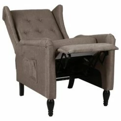 VidaXL Fauteuil inclinable Taupe Tissu 12 VidaXL Fauteuil inclinable Taupe Tissu -Fauteuils Soldes image 5 329328