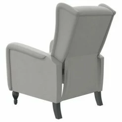 VidaXL Fauteuil inclinable Gris clair Velours -Fauteuils Soldes image 5 329341