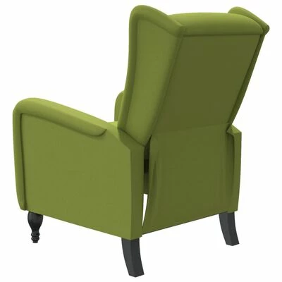 VidaXL Fauteuil inclinable Vert clair Velours 7 VidaXL Fauteuil inclinable Vert clair Velours – Image 5