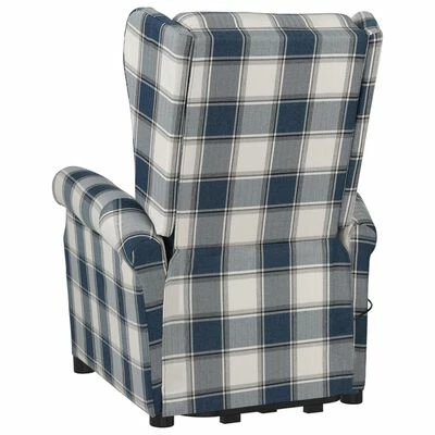 VidaXL Fauteuil inclinable Bleu Tissu 7 VidaXL Fauteuil inclinable Bleu Tissu – Image 5