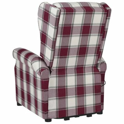 VidaXL Fauteuil inclinable Rouge Tissu 7 VidaXL Fauteuil inclinable Rouge Tissu â Image 5