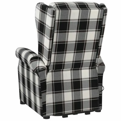 VidaXL Fauteuil inclinable Marron et blanc Tissu 7 VidaXL Fauteuil inclinable Marron et blanc Tissu – Image 5