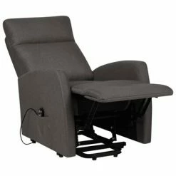 VidaXL Fauteuil inclinable Gris foncé Tissu -Fauteuils Soldes image 5 329606
