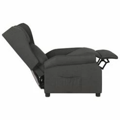 VidaXL Fauteuil inclinable Gris foncé Tissu -Fauteuils Soldes image 5 329640