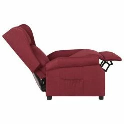 VidaXL Fauteuil inclinable Rouge bordeaux Tissu -Fauteuils Soldes image 5 329642