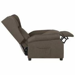 VidaXL Fauteuil inclinable Marron Tissu -Fauteuils Soldes image 5 329643
