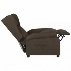 VidaXL Fauteuil inclinable Marron foncé Tissu -Fauteuils Soldes image 5 329644