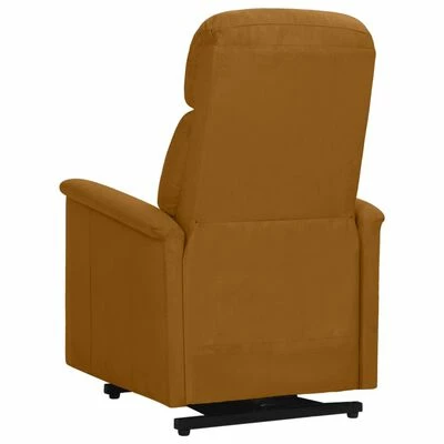 VidaXL Fauteuil inclinable Marron Similicuir daim 7 VidaXL Fauteuil inclinable Marron Similicuir daim â Image 5