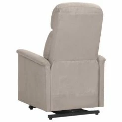 VidaXL Fauteuil inclinable Taupe Similicuir daim 12 VidaXL Fauteuil inclinable Taupe Similicuir daim -Fauteuils Soldes image 5 329660