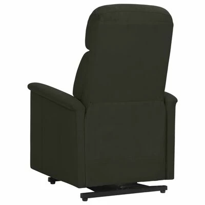 VidaXL Fauteuil inclinable Noir Similicuir daim 7 VidaXL Fauteuil inclinable Noir Similicuir daim – Image 5