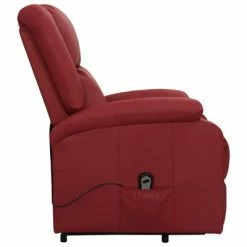 VidaXL Fauteuil inclinable Rouge bordeaux Similicuir -Fauteuils Soldes image 5 329689