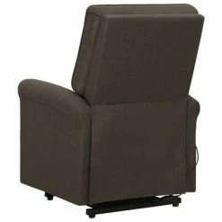 VidaXL Fauteuil inclinable Marron foncé Tissu -Fauteuils Soldes image 5 329724
