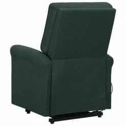 VidaXL Fauteuil inclinable Vert foncé Tissu -Fauteuils Soldes image 5 329725