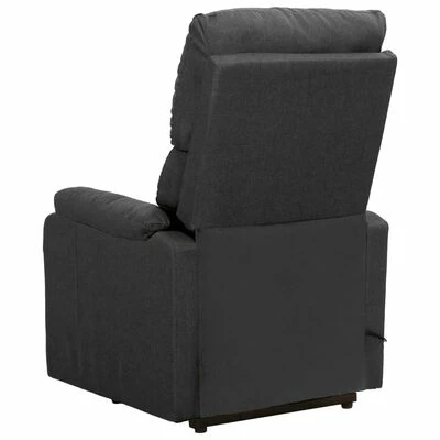 VidaXL Fauteuil inclinable Gris foncé Tissu 7 VidaXL Fauteuil inclinable Gris foncé Tissu – Image 5