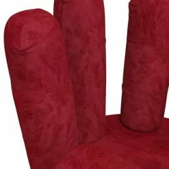 VidaXL Chaise en forme de main Bordeaux Velours -Fauteuils Soldes image 5 335848