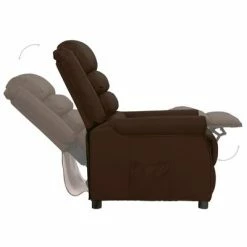 VidaXL Chaise inclinable Marron Similicuir -Fauteuils Soldes image 5 338823