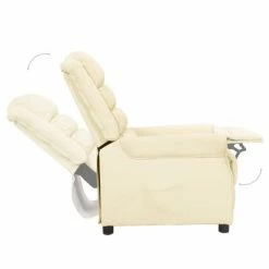 VidaXL Fauteuil inclinable Crème Similicuir 12 VidaXL Fauteuil inclinable Crème Similicuir -Fauteuils Soldes image 5 338825