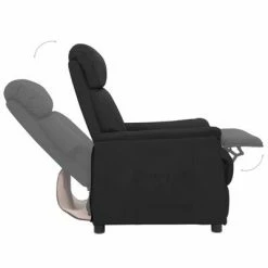 VidaXL Fauteuil inclinable Noir Similicuir -Fauteuils Soldes image 5 338850