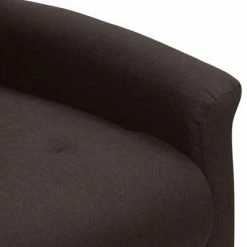 VidaXL Fauteuil inclinable Marron foncé Tissu -Fauteuils Soldes image 5 338869