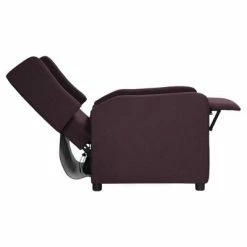 VidaXL Fauteuil inclinable Violet Tissu -Fauteuils Soldes image 5 339007