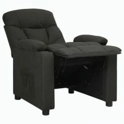 VidaXL Fauteuil inclinable Noir Tissu -Fauteuils Soldes image 5 339084